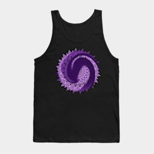 Purple Swirled Mandala Tank Top